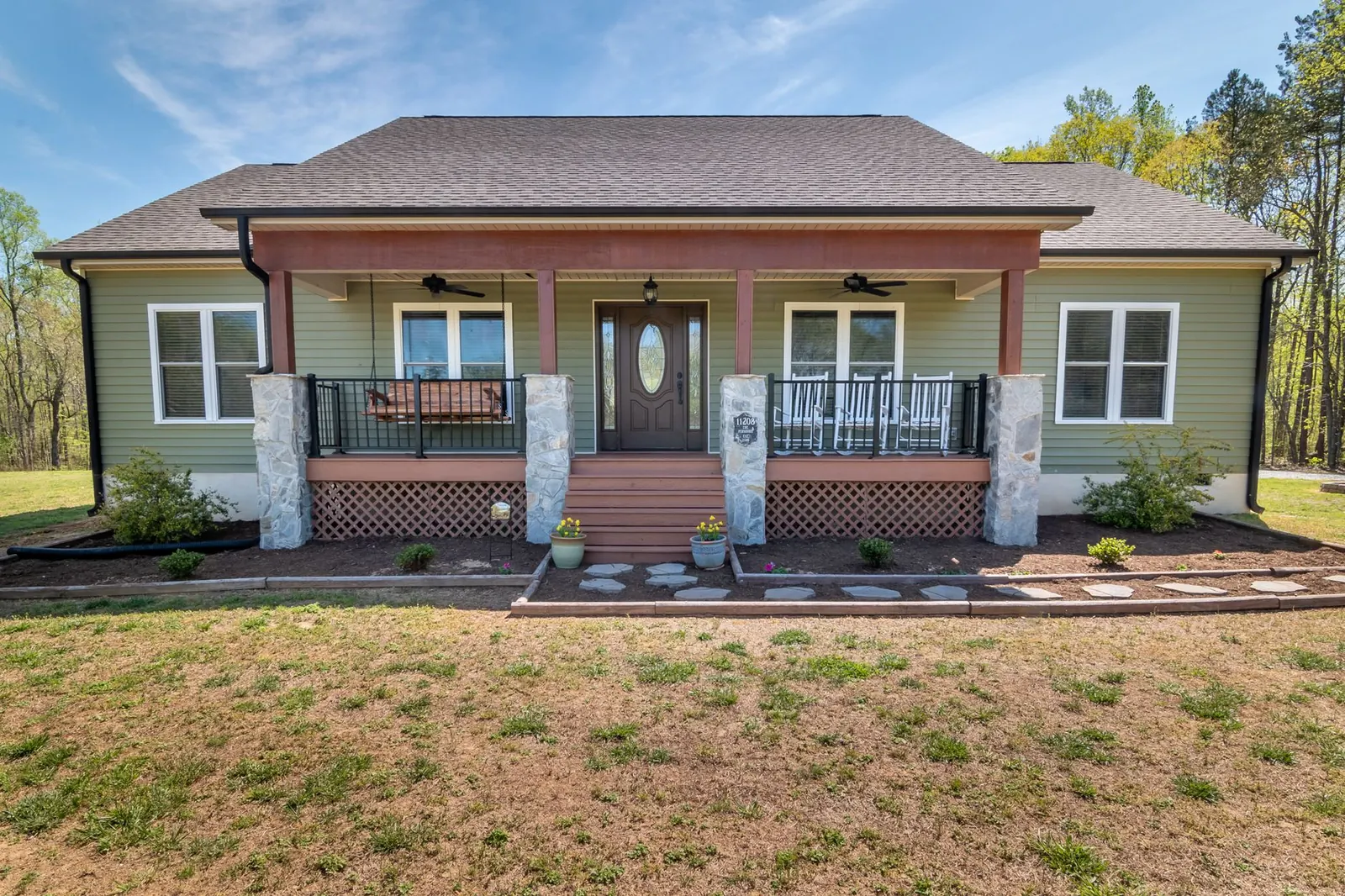 Bungalow with a covered front porch